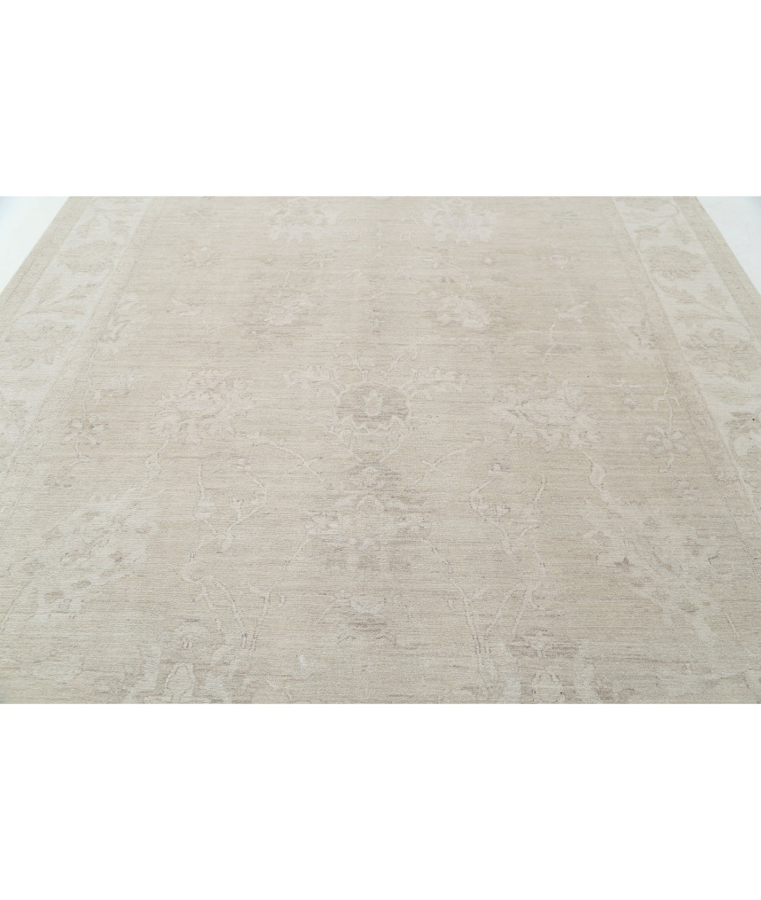 Serenity 9'0'' X 12'0'' Hand-Knotted Wool Rug 9'0'' x 12'0'' (270 X 360) / Taupe / Ivory