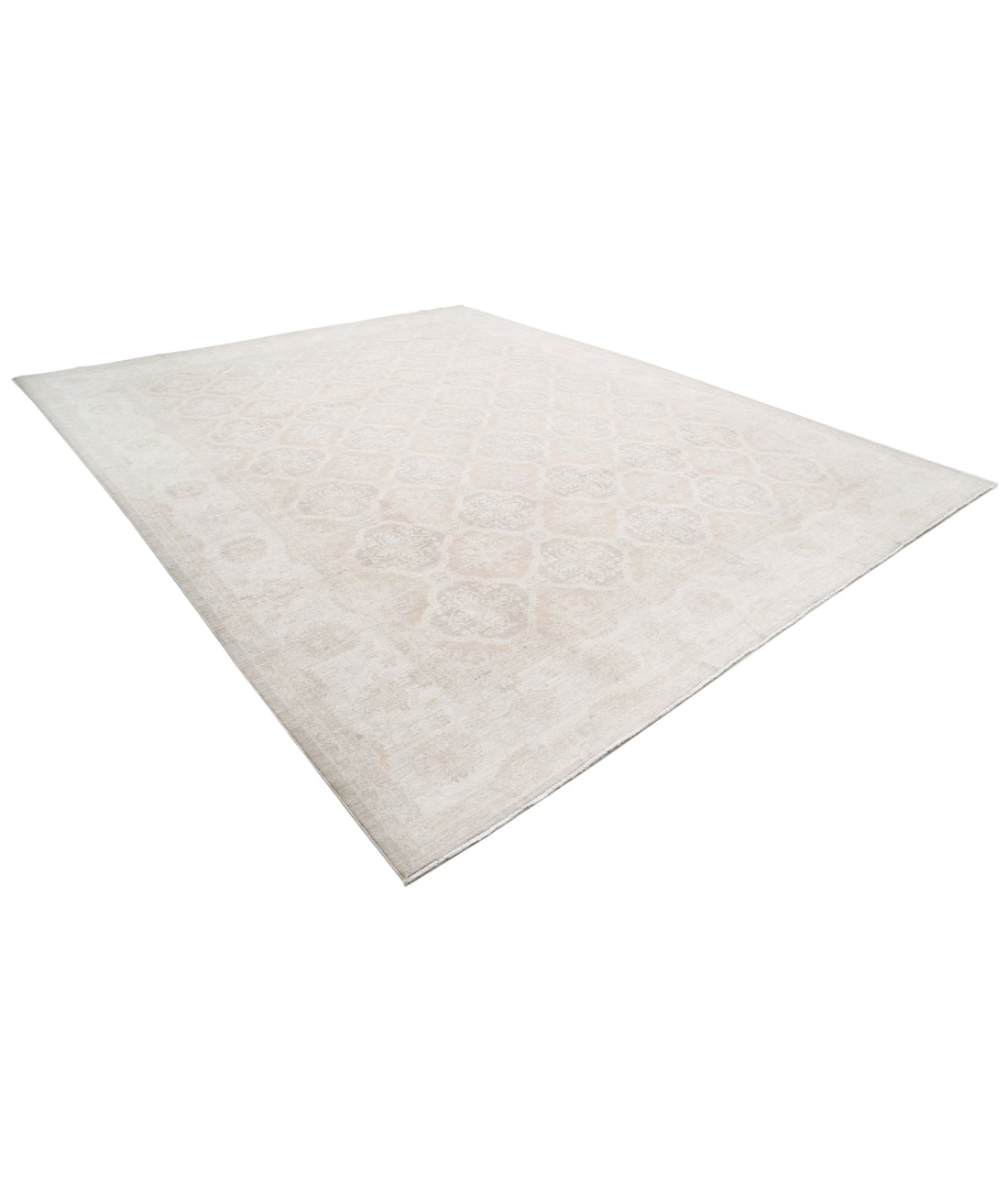 Serenity 11'9'' X 14'8'' Hand-Knotted Wool Rug 11'9'' x 14'8'' (353 X 440) / Taupe / Ivory
