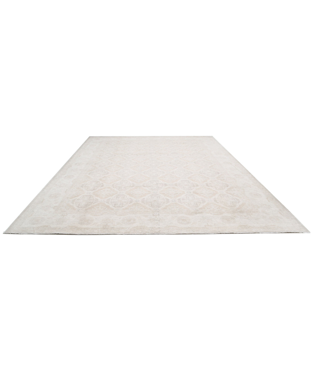 Serenity 11'9'' X 14'8'' Hand-Knotted Wool Rug 11'9'' x 14'8'' (353 X 440) / Taupe / Ivory