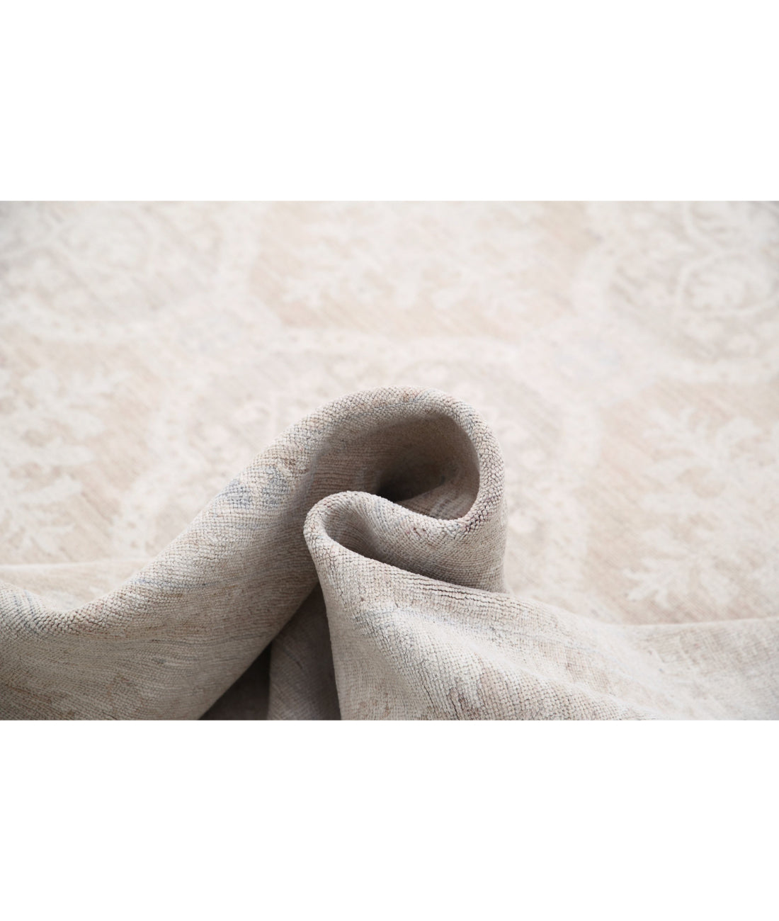 Serenity 11'9'' X 14'8'' Hand-Knotted Wool Rug 11'9'' x 14'8'' (353 X 440) / Taupe / Ivory