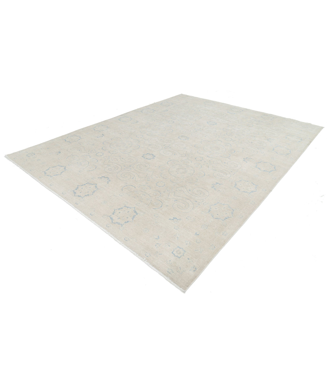 Serenity 8'10'' X 11'7'' Hand-Knotted Wool Rug 8'10'' x 11'7'' (265 X 348) / Ivory / Taupe