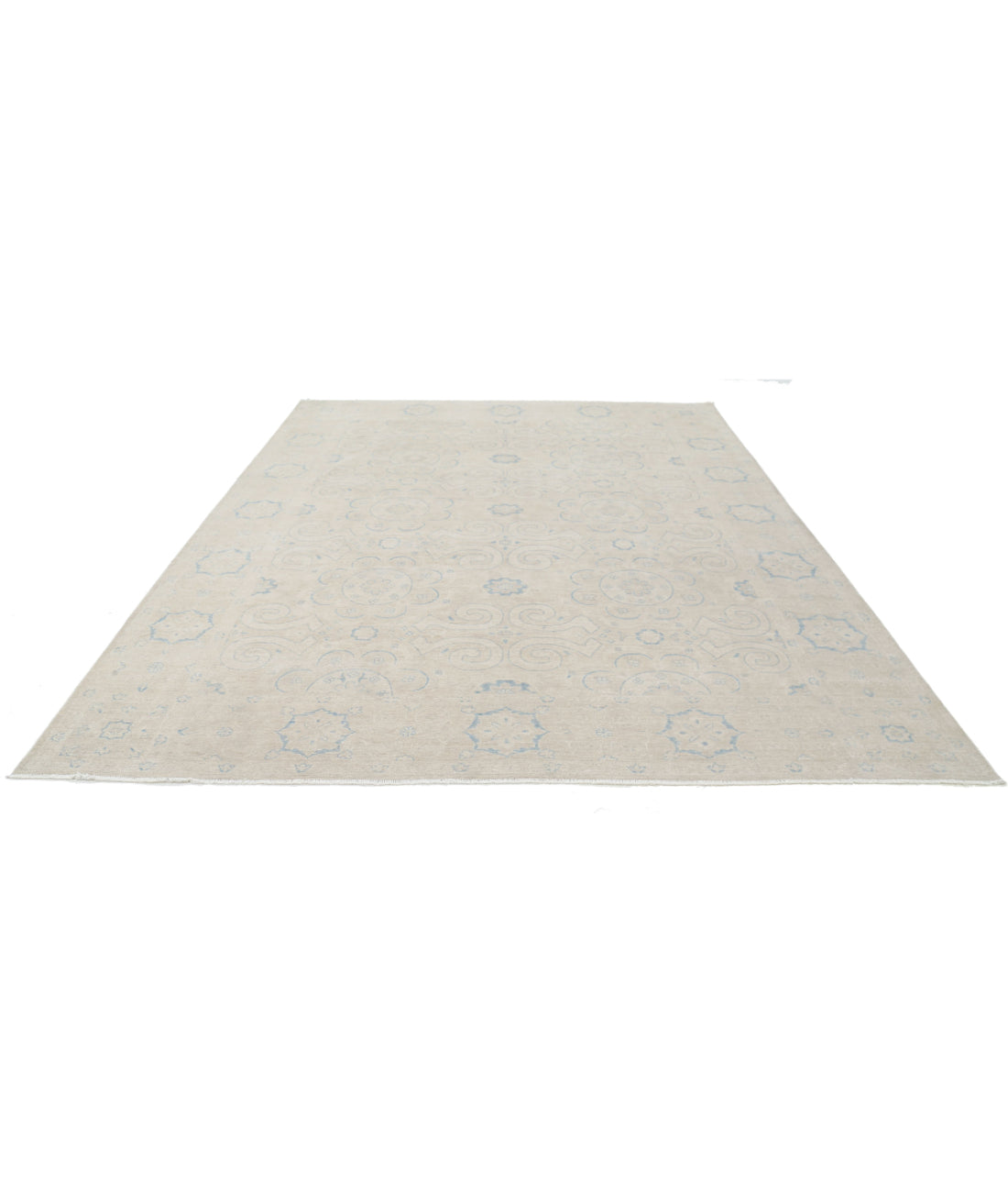 Serenity 8'10'' X 11'7'' Hand-Knotted Wool Rug 8'10'' x 11'7'' (265 X 348) / Ivory / Taupe