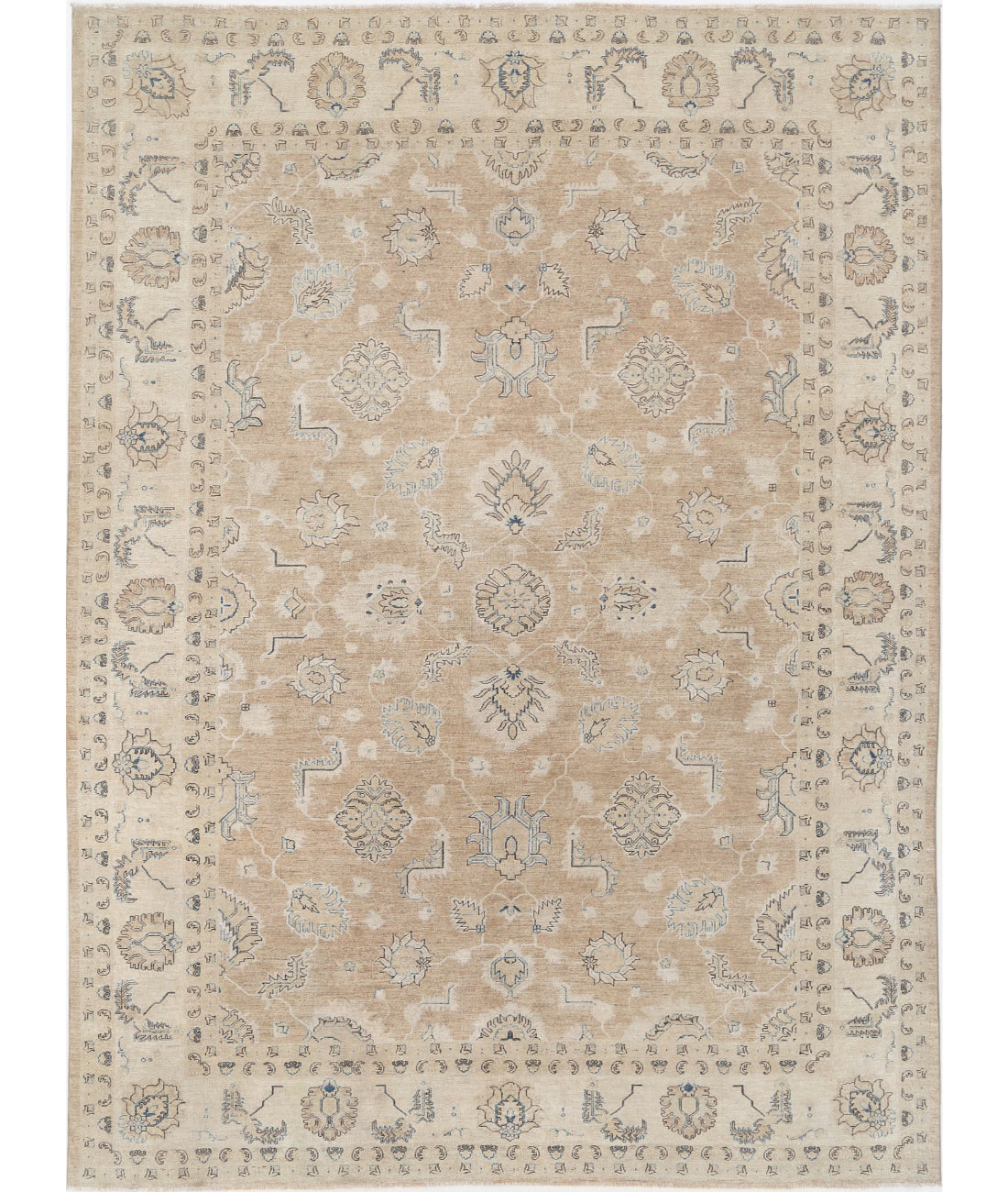 Serenity 10'0'' X 13'8'' Hand-Knotted Wool Rug 10'0'' x 13'8'' (300 X 410) / Taupe / Ivory