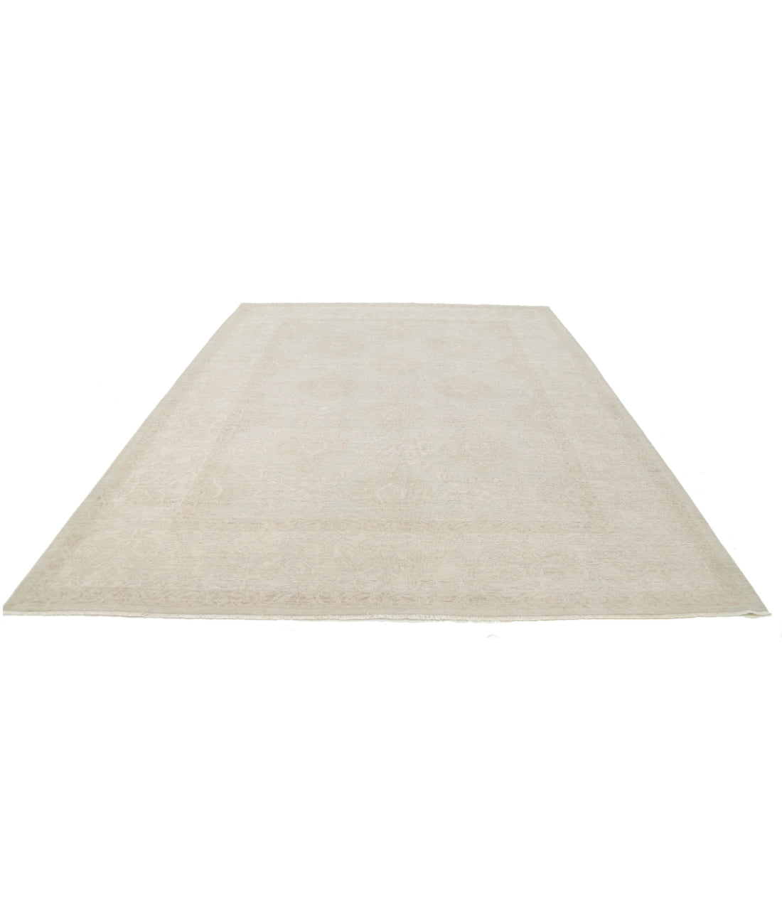 Serenity 9'1'' X 12'0'' Hand-Knotted Wool Rug 9'1'' x 12'0'' (273 X 360) / Grey / Ivory