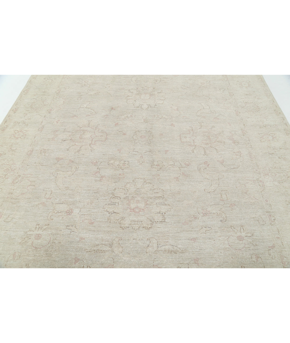 Serenity 8'0'' X 9'5'' Hand-Knotted Wool Rug 8'0'' x 9'5'' (240 X 283) / Grey / Ivory
