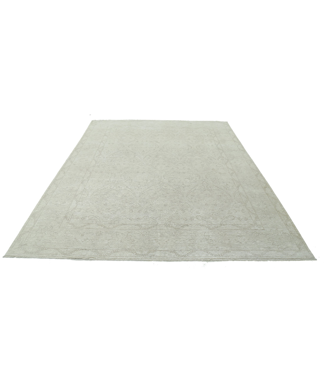Serenity 7'9'' X 9'9'' Hand-Knotted Wool Rug 7'9'' x 9'9'' (233 X 293) / Ivory / Ivory