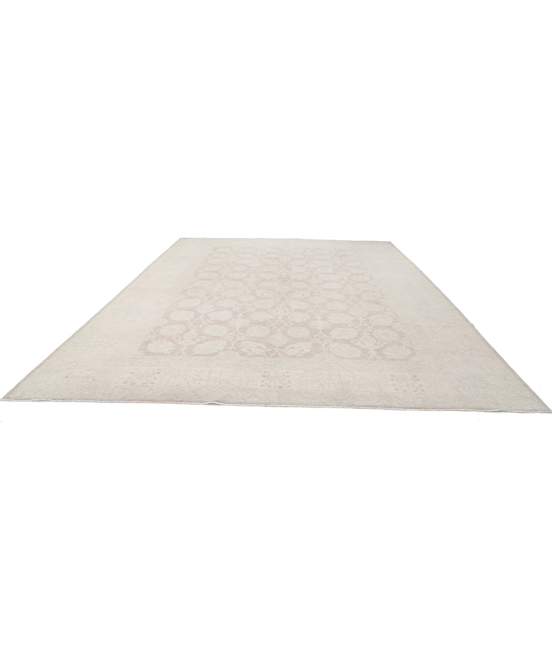 Serenity 11'6'' X 14'11'' Hand-Knotted Wool Rug 11'6'' x 14'11'' (345 X 448) / Taupe / Ivory