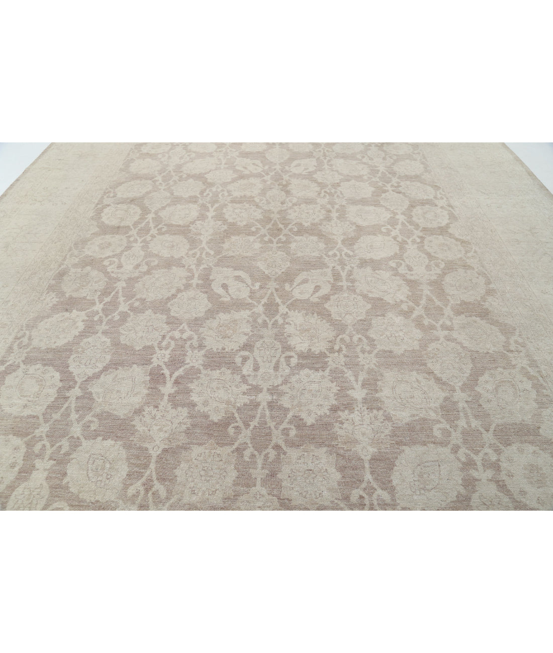 Serenity 11'6'' X 14'11'' Hand-Knotted Wool Rug 11'6'' x 14'11'' (345 X 448) / Taupe / Ivory