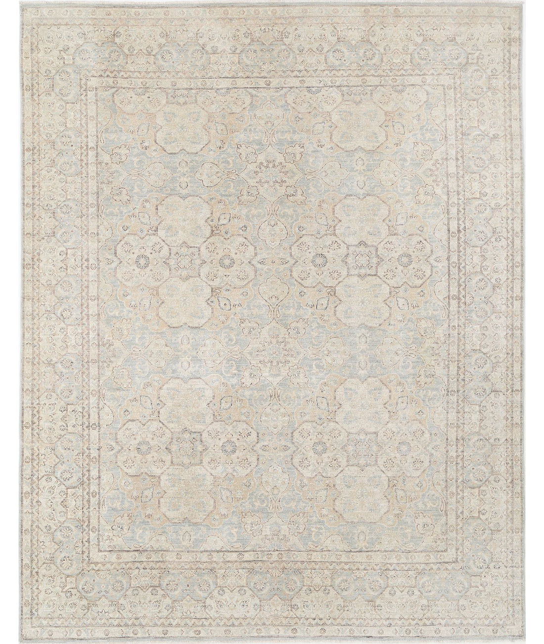 Serenity 9'0'' X 11'3'' Hand-Knotted Wool Rug 9'0'' x 11'3'' (270 X 338) / Blue / Ivory