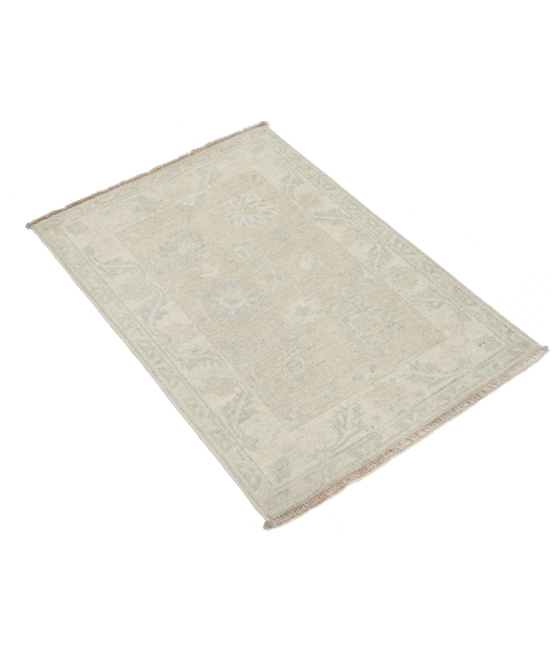 Serenity 2'1'' X 3'0'' Hand-Knotted Wool Rug 2'1'' x 3'0'' (63 X 90) / Taupe / Ivory