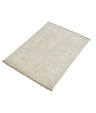 Serenity 2'1'' X 3'0'' Hand-Knotted Wool Rug 2'1'' x 3'0'' (63 X 90) / Taupe / Ivory