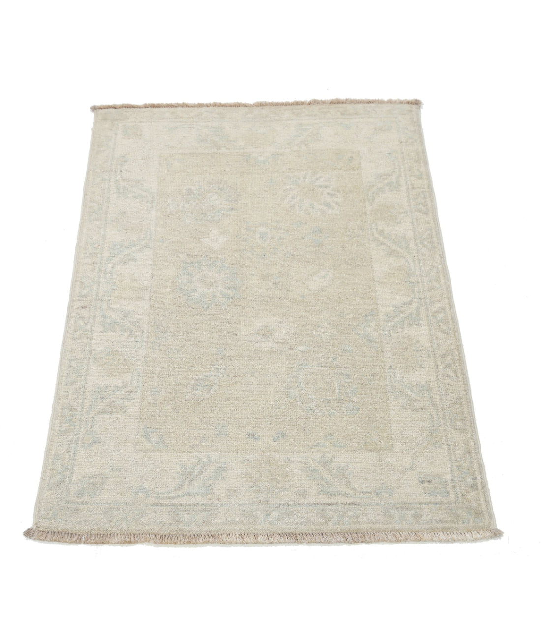 Serenity 2'1'' X 3'0'' Hand-Knotted Wool Rug 2'1'' x 3'0'' (63 X 90) / Taupe / Ivory