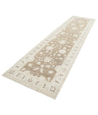 Serenity 3'9'' X 13'10'' Hand-Knotted Wool Rug 3'9'' x 13'10'' (113 X 415) / Brown / Ivory