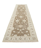 Serenity 3'9'' X 13'10'' Hand-Knotted Wool Rug 3'9'' x 13'10'' (113 X 415) / Brown / Ivory