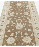 Serenity 3'9'' X 13'10'' Hand-Knotted Wool Rug 3'9'' x 13'10'' (113 X 415) / Brown / Ivory