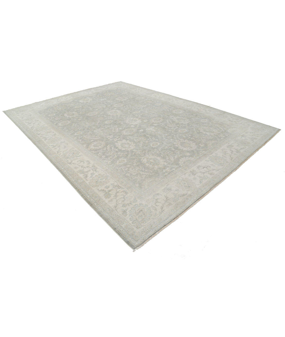 Serenity 9'7'' X 12'10'' Hand-Knotted Wool Rug 9'7'' x 12'10'' (288 X 385) / Grey / Ivory