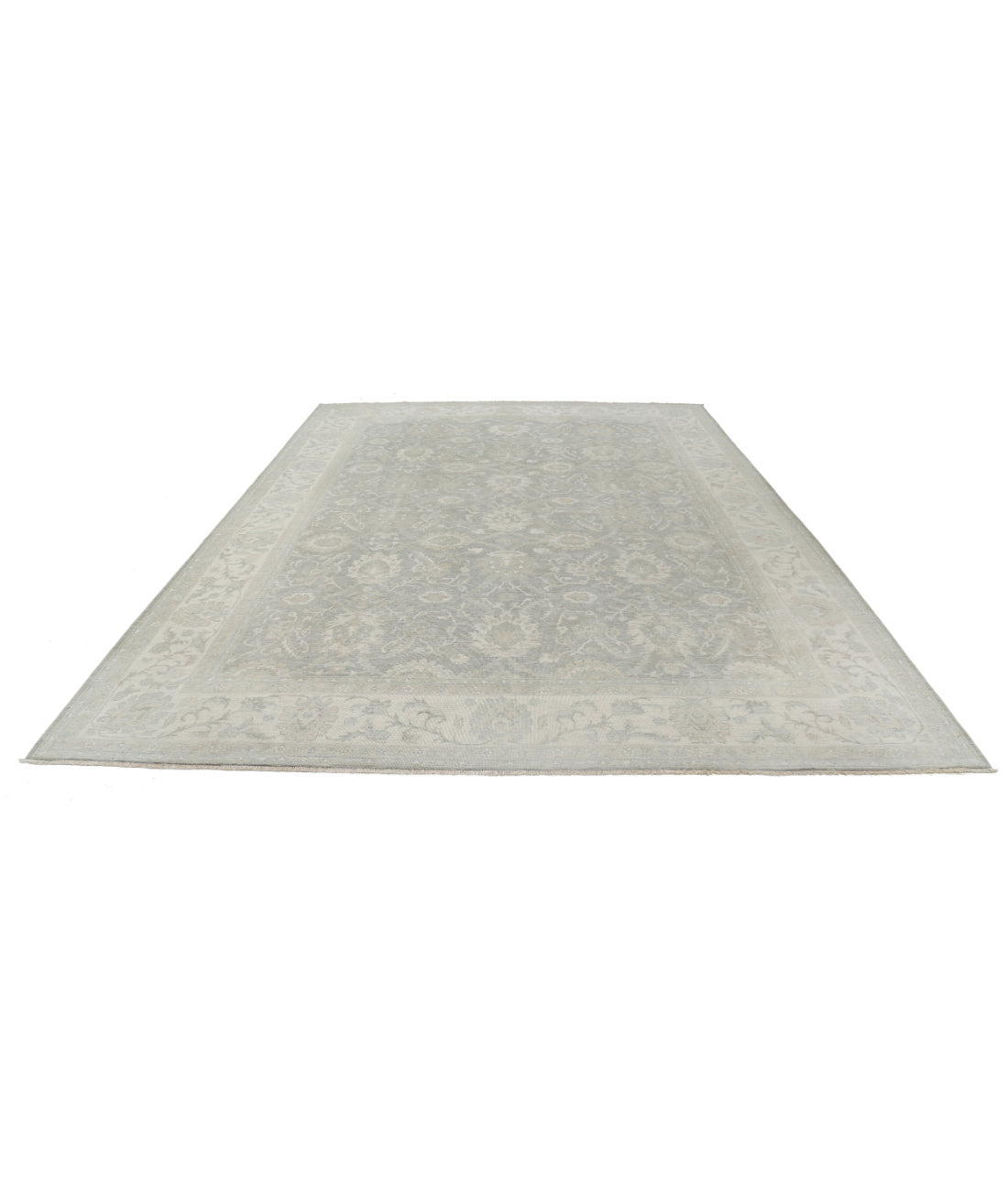 Serenity 9'7'' X 12'10'' Hand-Knotted Wool Rug 9'7'' x 12'10'' (288 X 385) / Grey / Ivory