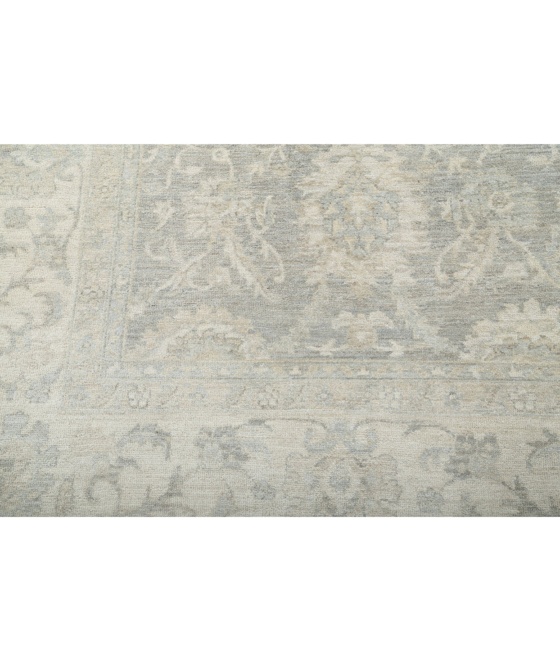 Serenity 9'7'' X 12'10'' Hand-Knotted Wool Rug 9'7'' x 12'10'' (288 X 385) / Grey / Ivory