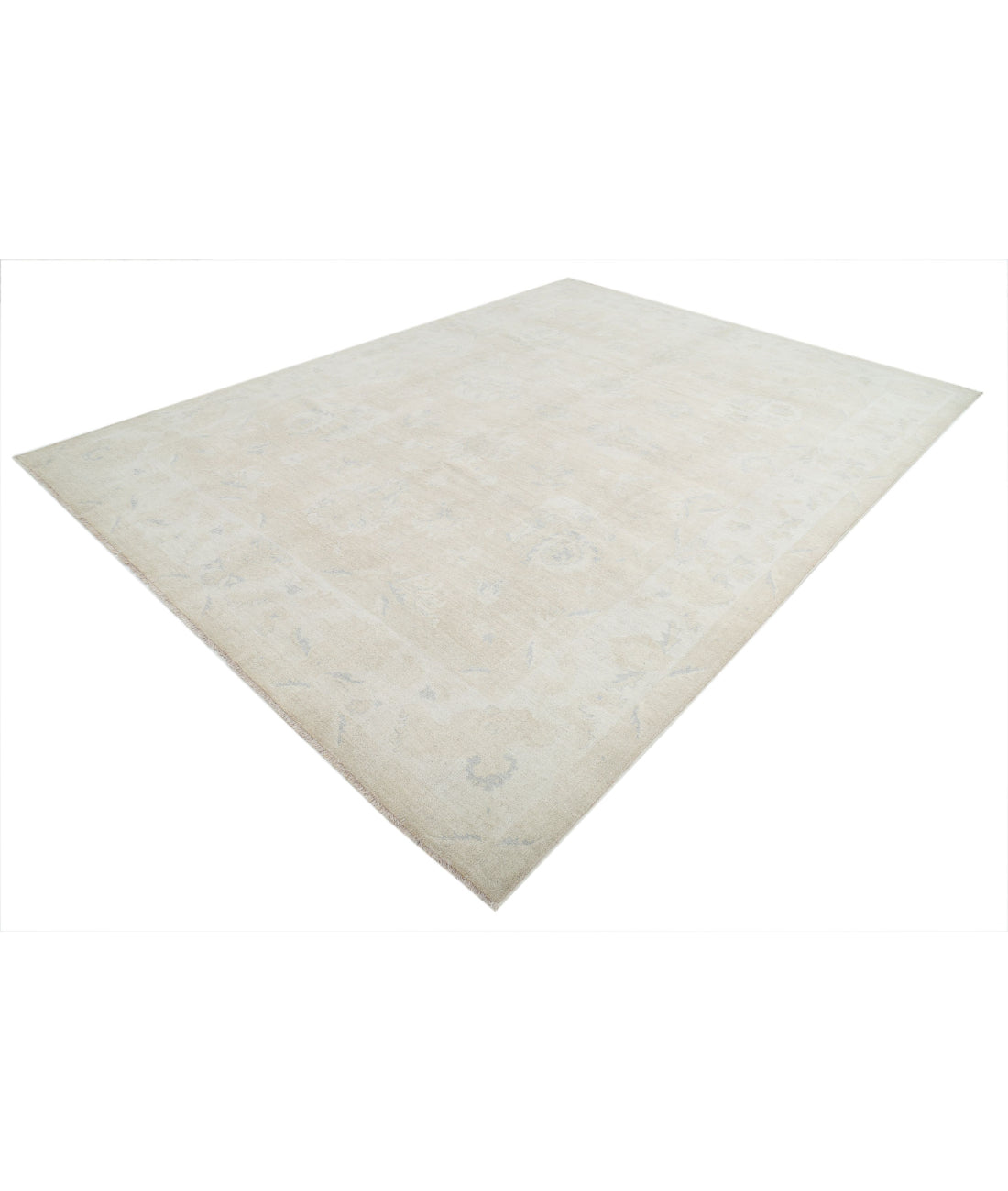 Serenity 9'3'' X 12'4'' Hand-Knotted Wool Rug 9'3'' x 12'4'' (278 X 370) / Taupe / Ivory