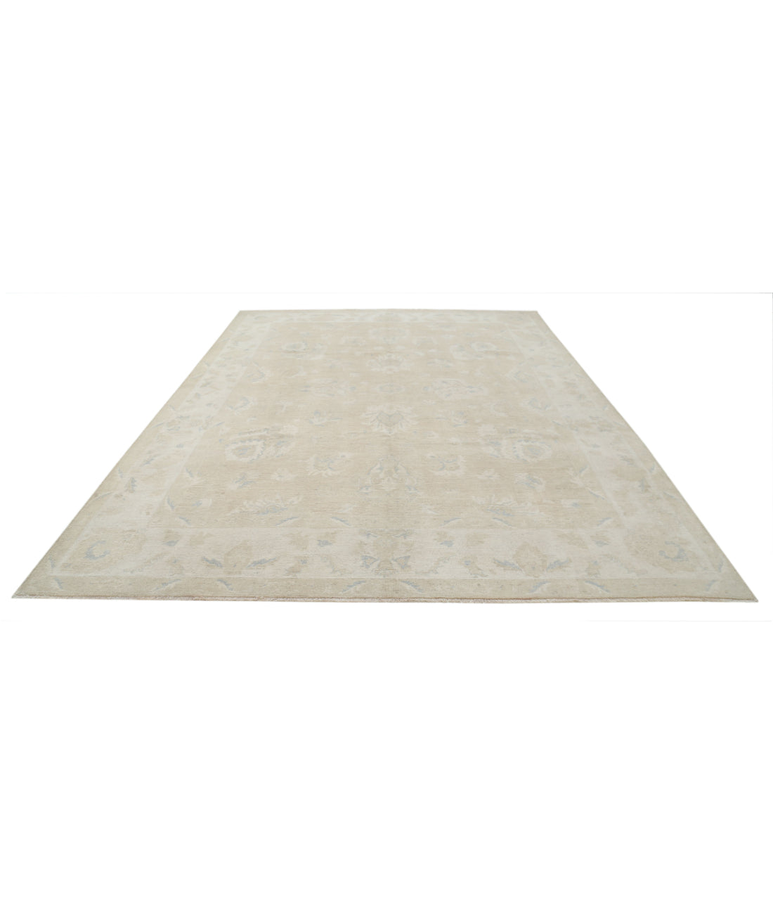 Serenity 9'3'' X 12'4'' Hand-Knotted Wool Rug 9'3'' x 12'4'' (278 X 370) / Taupe / Ivory