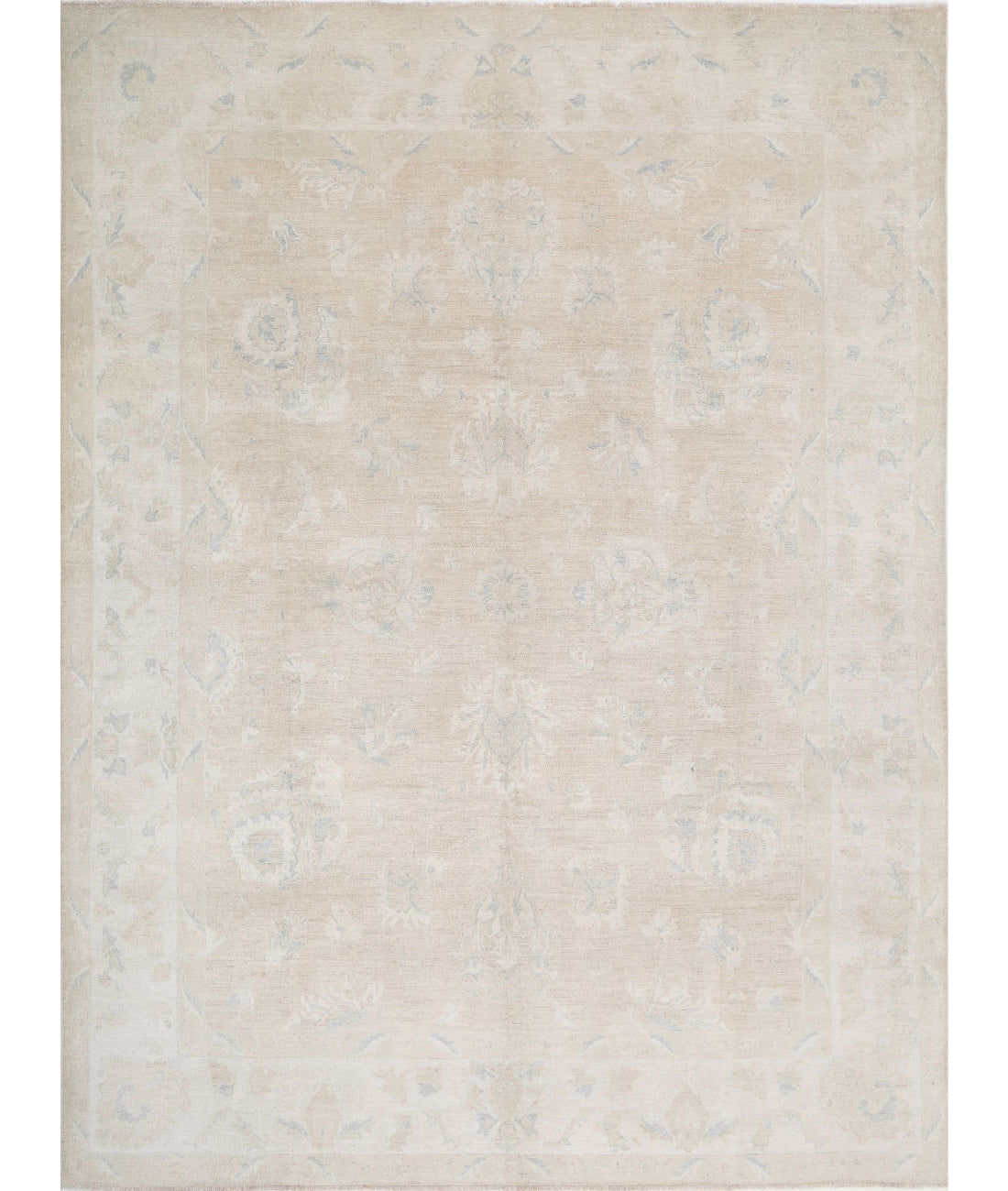 Serenity 9'3'' X 12'4'' Hand-Knotted Wool Rug 9'3'' x 12'4'' (278 X 370) / Taupe / Ivory