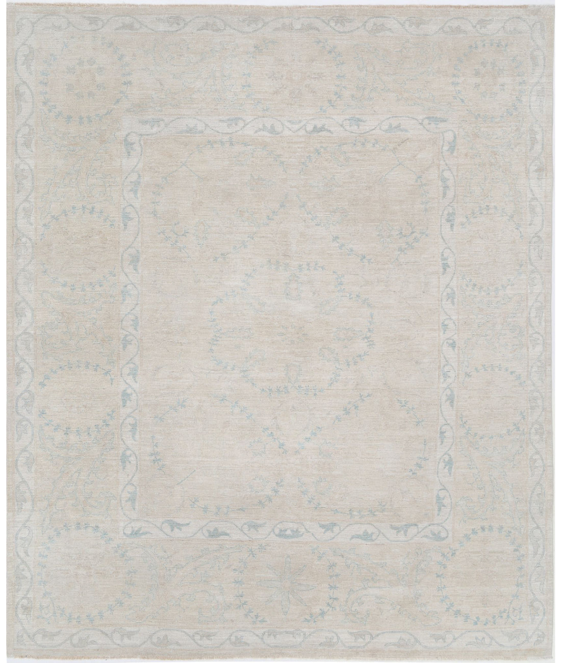Serenity 7'9'' X 9'4'' Hand-Knotted Wool Rug 7'9'' x 9'4'' (233 X 280) / Beige / Taupe