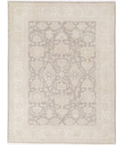 Serenity 7'0'' X 9'4'' Hand-Knotted Wool Rug 7'0'' x 9'4'' (210 X 280) / Tan / Ivory