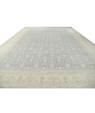 Serenity 16'0'' X 21'10'' Hand-Knotted Wool Rug 16'0'' x 21'10'' (480 X 655) / Blue / Ivory
