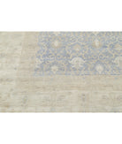 Serenity 16'0'' X 21'10'' Hand-Knotted Wool Rug 16'0'' x 21'10'' (480 X 655) / Blue / Ivory