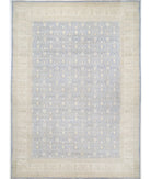 Serenity 16'0'' X 21'10'' Hand-Knotted Wool Rug 16'0'' x 21'10'' (480 X 655) / Blue / Ivory