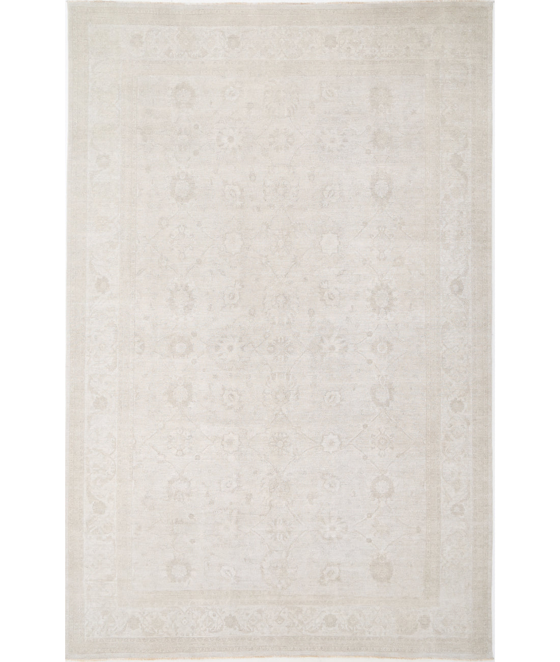Serenity 11'6'' X 17'10'' Hand-Knotted Wool Rug 11'6'' x 17'10'' (345 X 535) / Ivory / Ivory