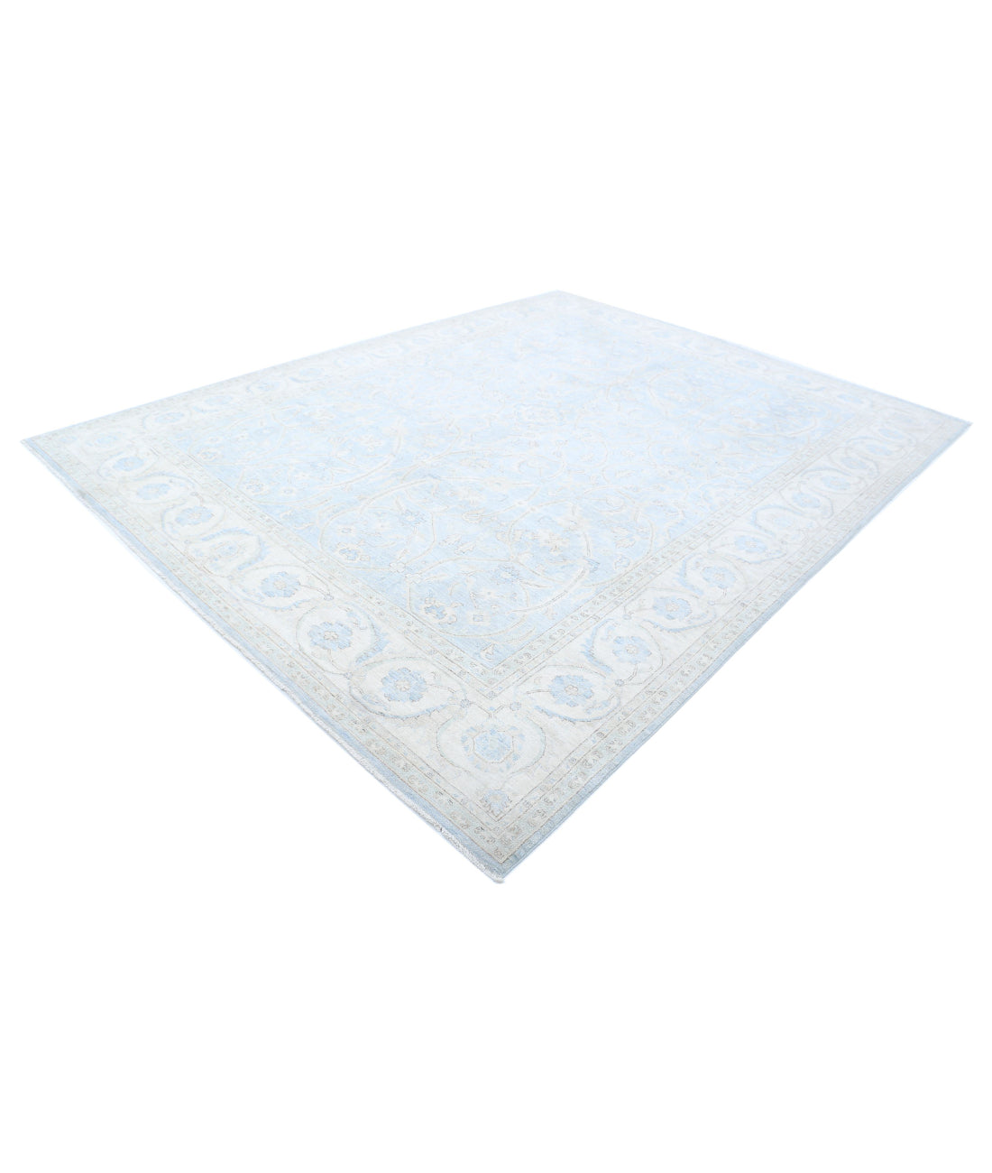 Serenity 8'9'' X 11'3'' Hand-Knotted Wool Rug 8'9'' x 11'3'' (263 X 338) / Grey / Ivory