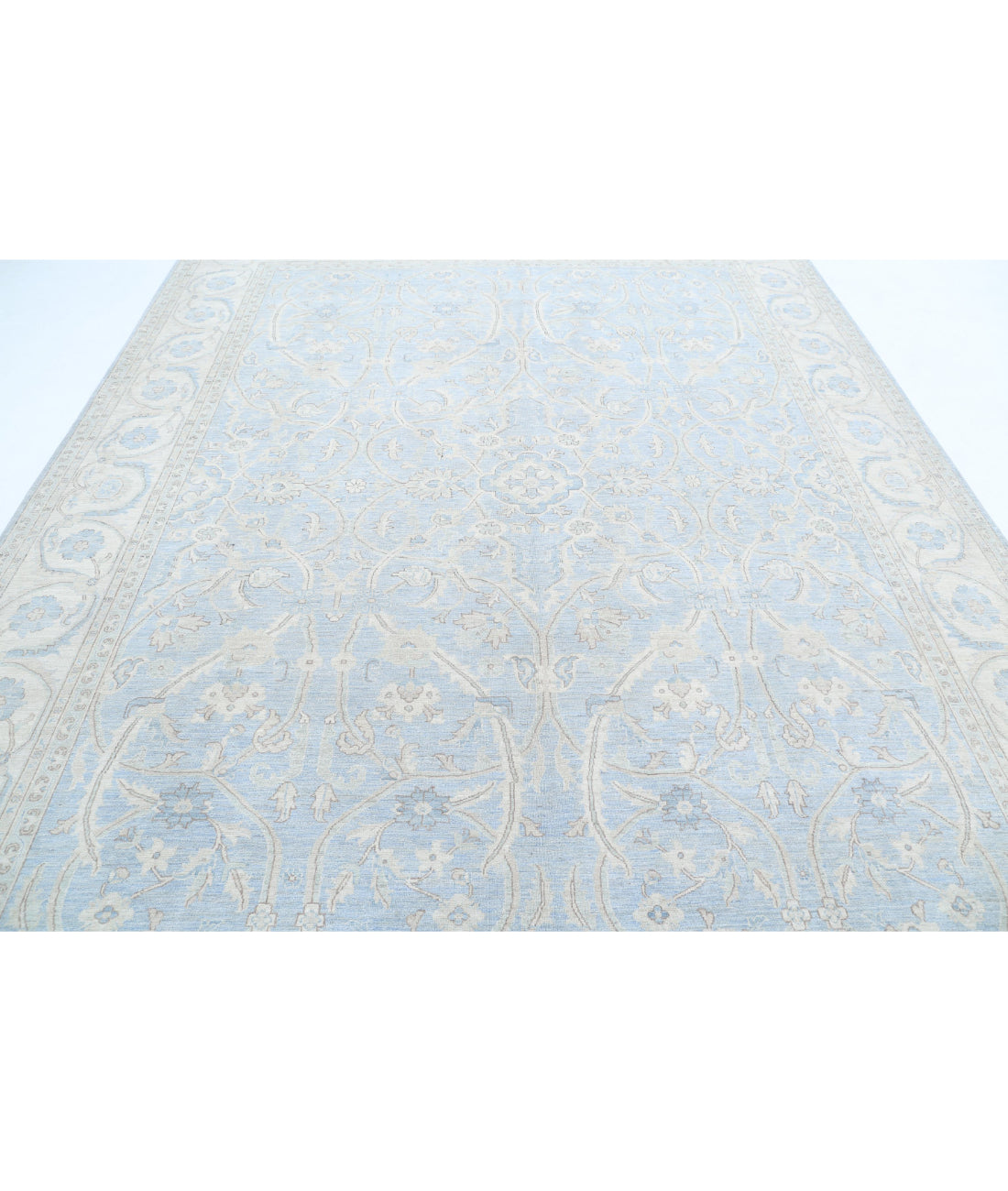Serenity 8'9'' X 11'3'' Hand-Knotted Wool Rug 8'9'' x 11'3'' (263 X 338) / Grey / Ivory