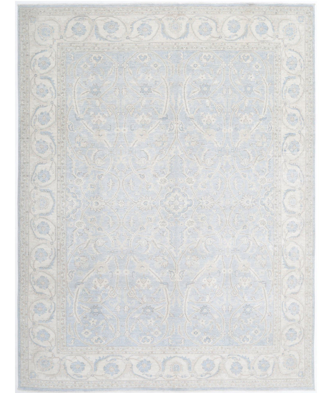 Serenity 8'9'' X 11'3'' Hand-Knotted Wool Rug 8'9'' x 11'3'' (263 X 338) / Grey / Ivory
