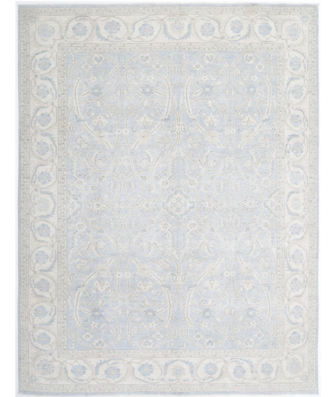 Serenity 8'9'' X 11'3'' Hand-Knotted Wool Rug 8'9'' x 11'3'' (263 X 338) / Grey / Ivory