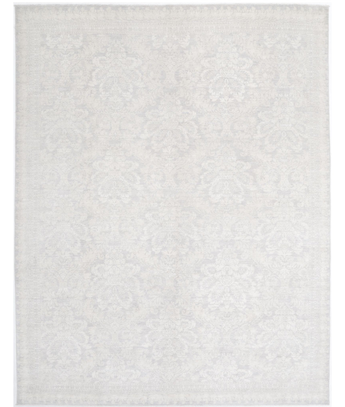 Serenity 9'0'' X 11'5'' Hand-Knotted Wool Rug 9'0'' x 11'5'' (270 X 343) / Grey / Ivory