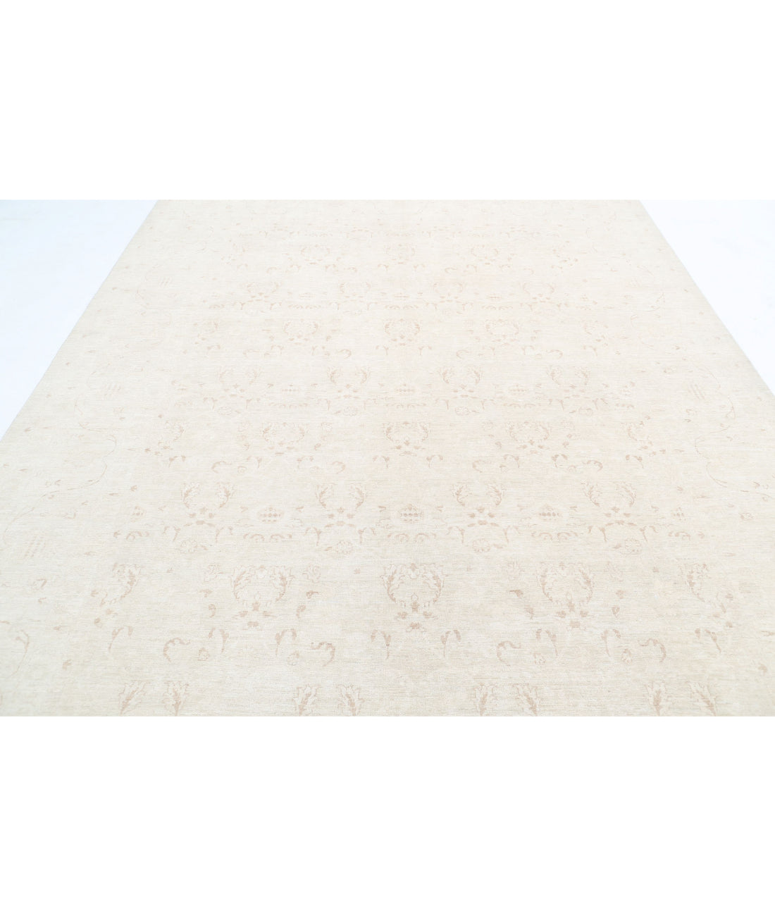 Serenity 8'7'' X 11'8'' Hand-Knotted Wool Rug 8'7'' x 11'8'' (258 X 350) / Ivory / Taupe