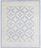 Serenity 8'1'' X 9'8'' Hand-Knotted Wool Rug 8'1'' x 9'8'' (243 X 290) / Blue / Ivory