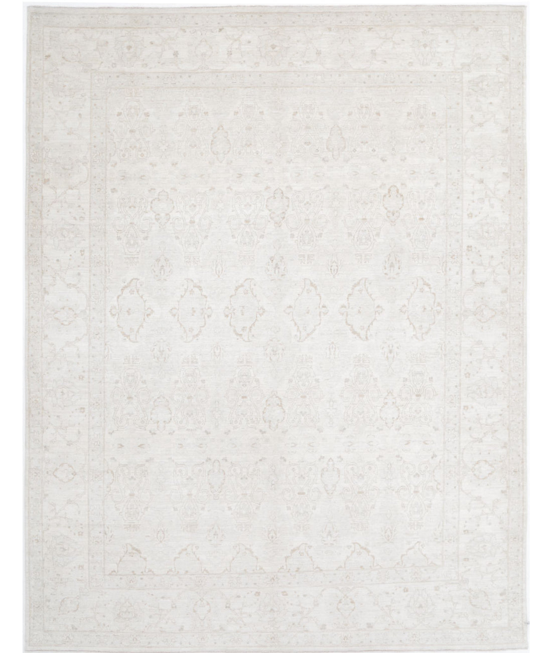 Serenity 8'10'' X 11'6'' Hand-Knotted Wool Rug 8'10'' x 11'6'' (265 X 345) / Ivory / Taupe