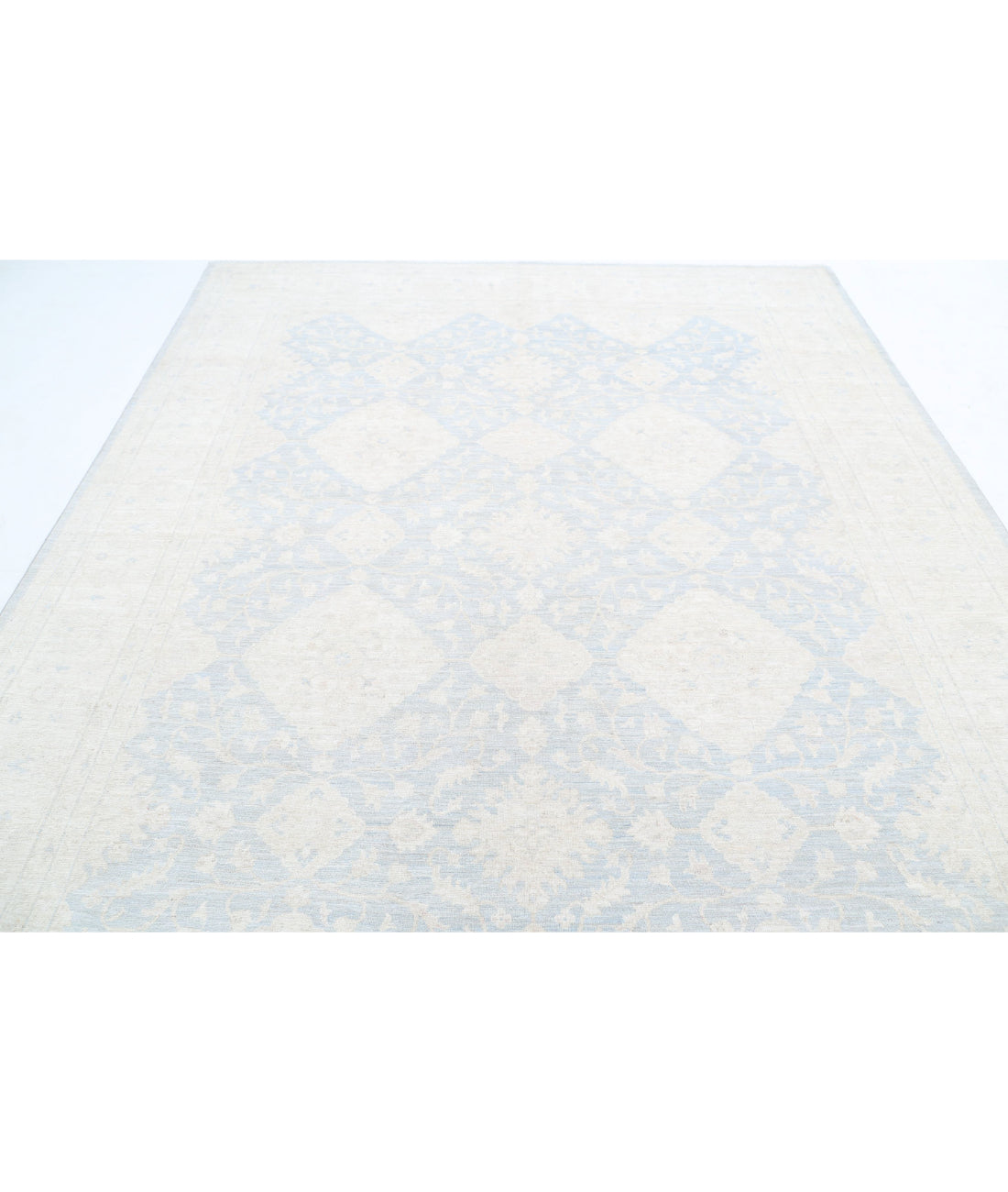Serenity 8'0'' X 10'0'' Hand-Knotted Wool Rug 8'0'' x 10'0'' (240 X 300) / Grey / Ivory