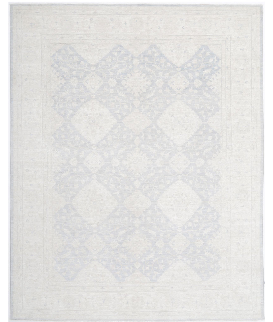 Serenity 8'0'' X 10'0'' Hand-Knotted Wool Rug 8'0'' x 10'0'' (240 X 300) / Grey / Ivory