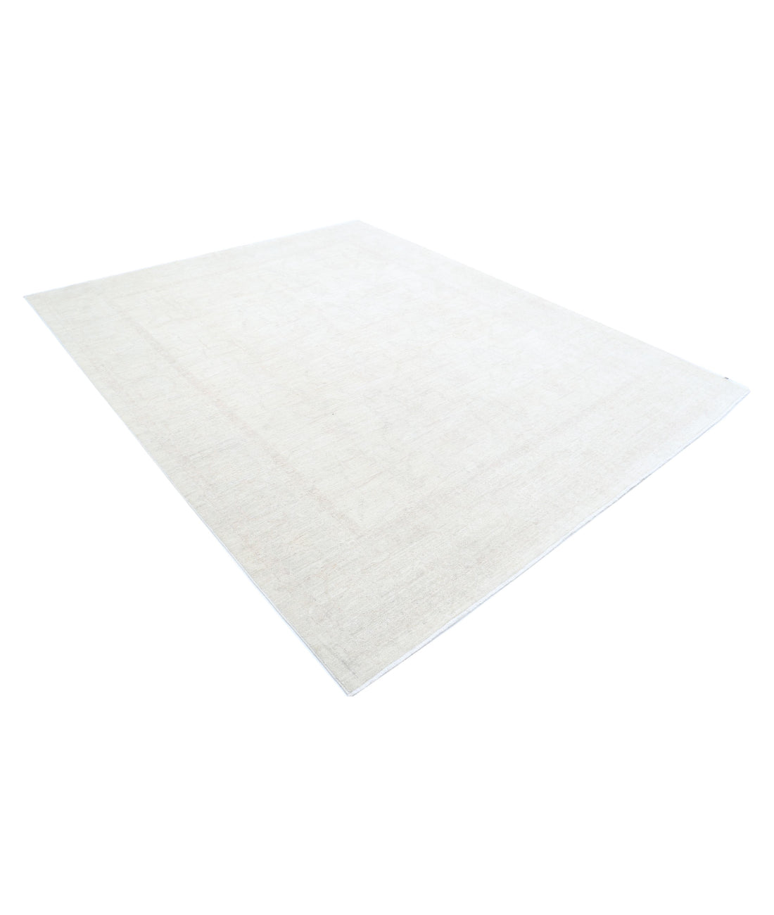 Serenity 8'0'' X 9'9'' Hand-Knotted Wool Rug 8'0'' x 9'9'' (240 X 293) / Ivory / Ivory