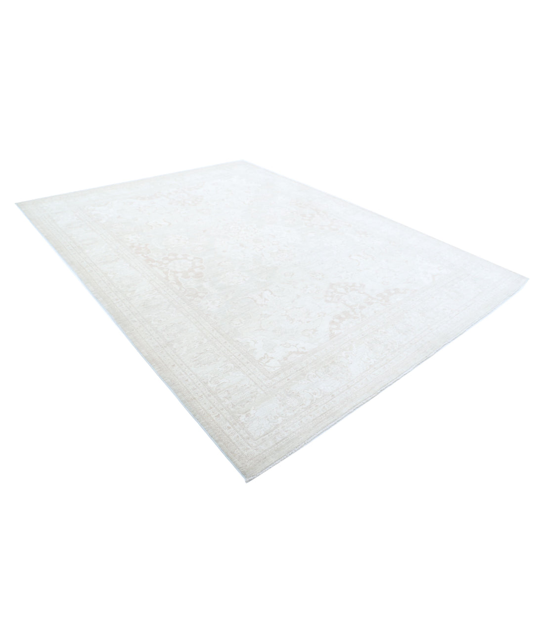 Serenity 8'10'' X 11'8'' Hand-Knotted Wool Rug 8'10'' x 11'8'' (265 X 350) / Ivory / Ivory