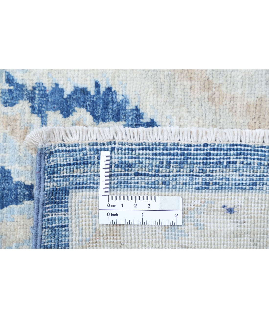 Serenity 9'8'' X 13'7'' Hand-Knotted Wool Rug 9'8'' x 13'7'' (290 X 408) / Blue / Gold