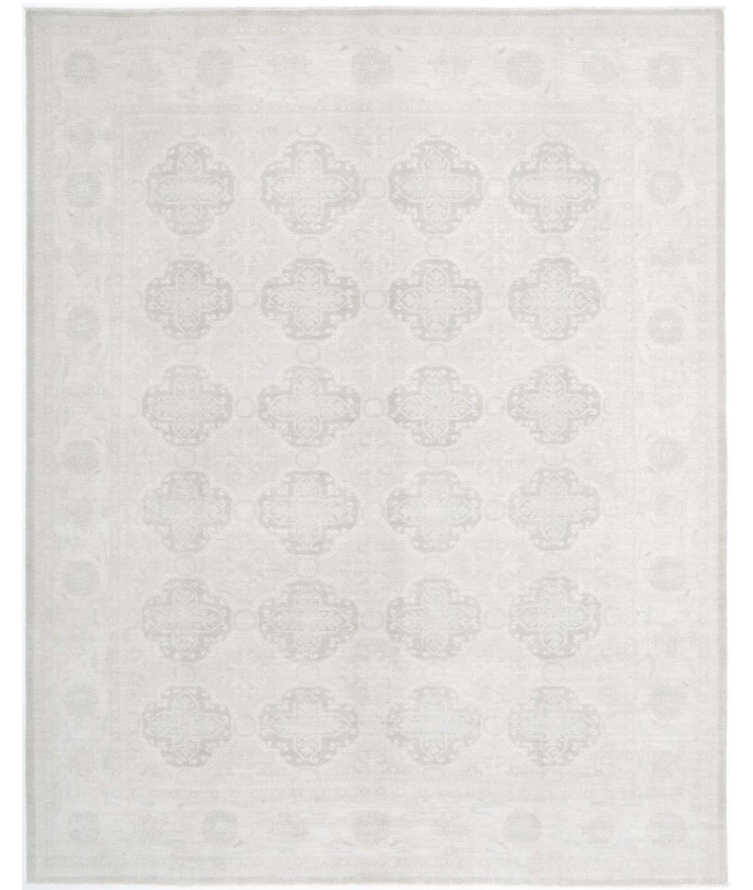 Serenity 9'0'' X 11'5'' Hand-Knotted Wool Rug 9'0'' x 11'5'' (270 X 343) / Grey / Ivory