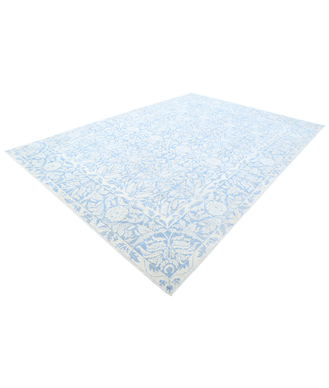 Serenity 9'9'' X 13'10'' Hand-Knotted Wool Rug 9'9'' x 13'10'' (293 X 415) / Ivory / Blue
