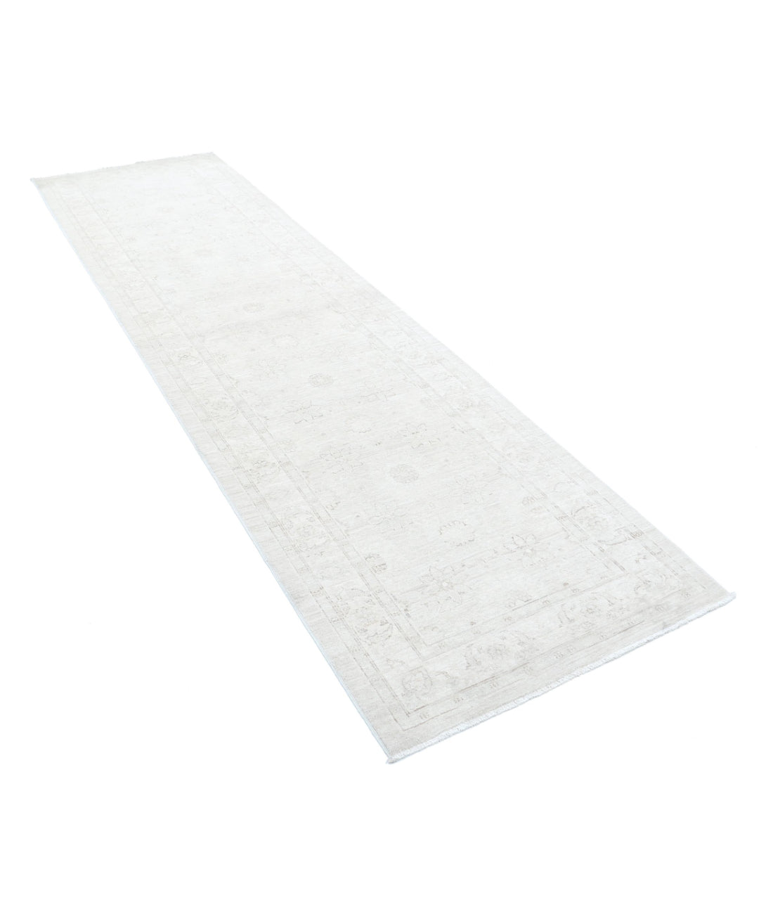Serenity 2'11'' X 11'2'' Hand-Knotted Wool Rug 2'11'' x 11'2'' (88 X 335) / Ivory / Taupe