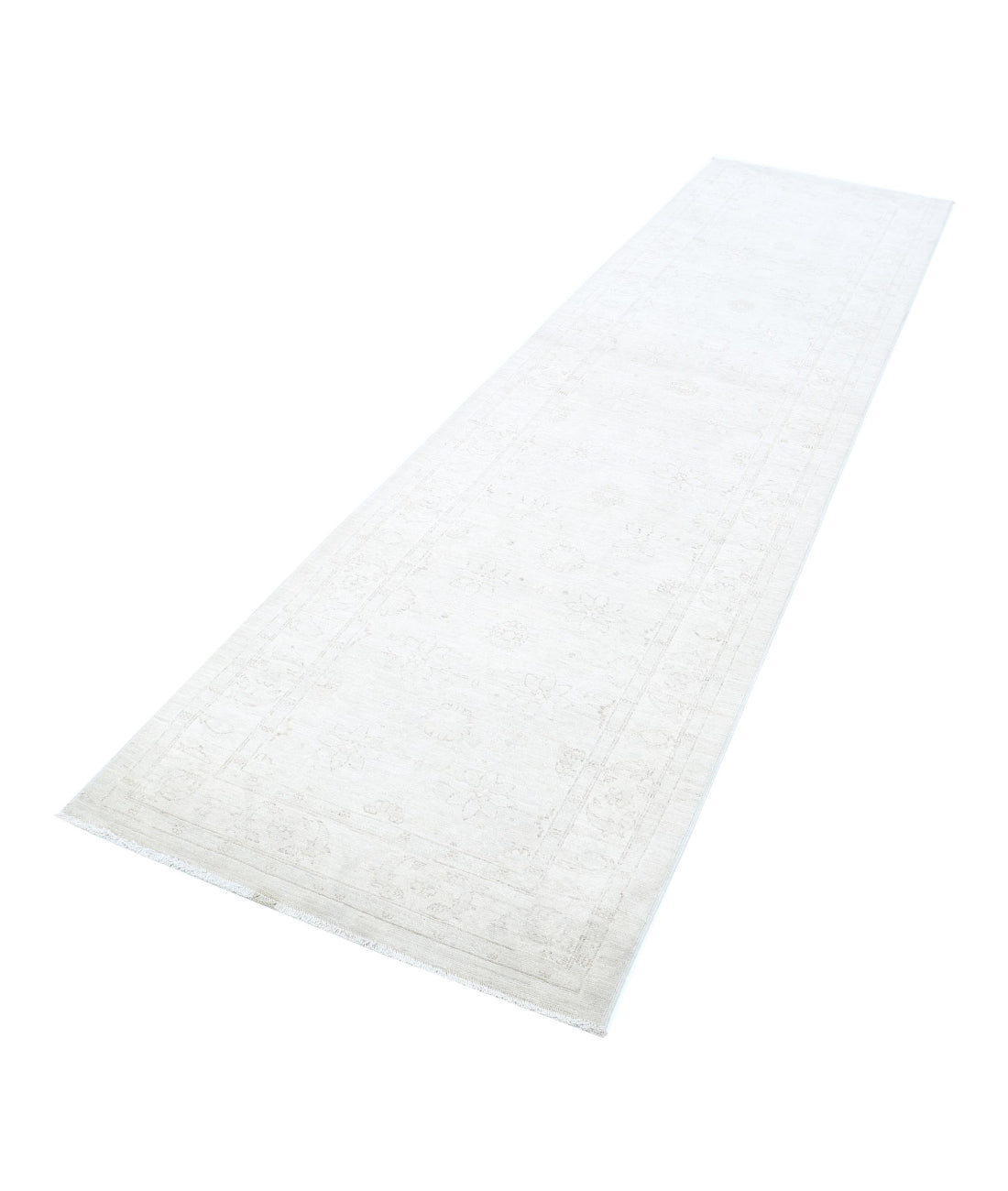 Serenity 2'11'' X 11'2'' Hand-Knotted Wool Rug 2'11'' x 11'2'' (88 X 335) / Ivory / Taupe