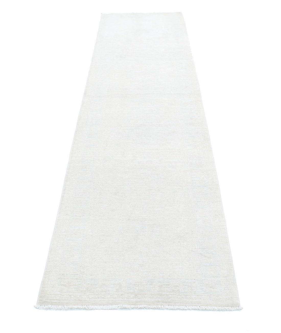Serenity 2'5'' X 10'1'' Hand-Knotted Wool Rug 2'5'' x 10'1'' (73 X 303) / Ivory / Ivory
