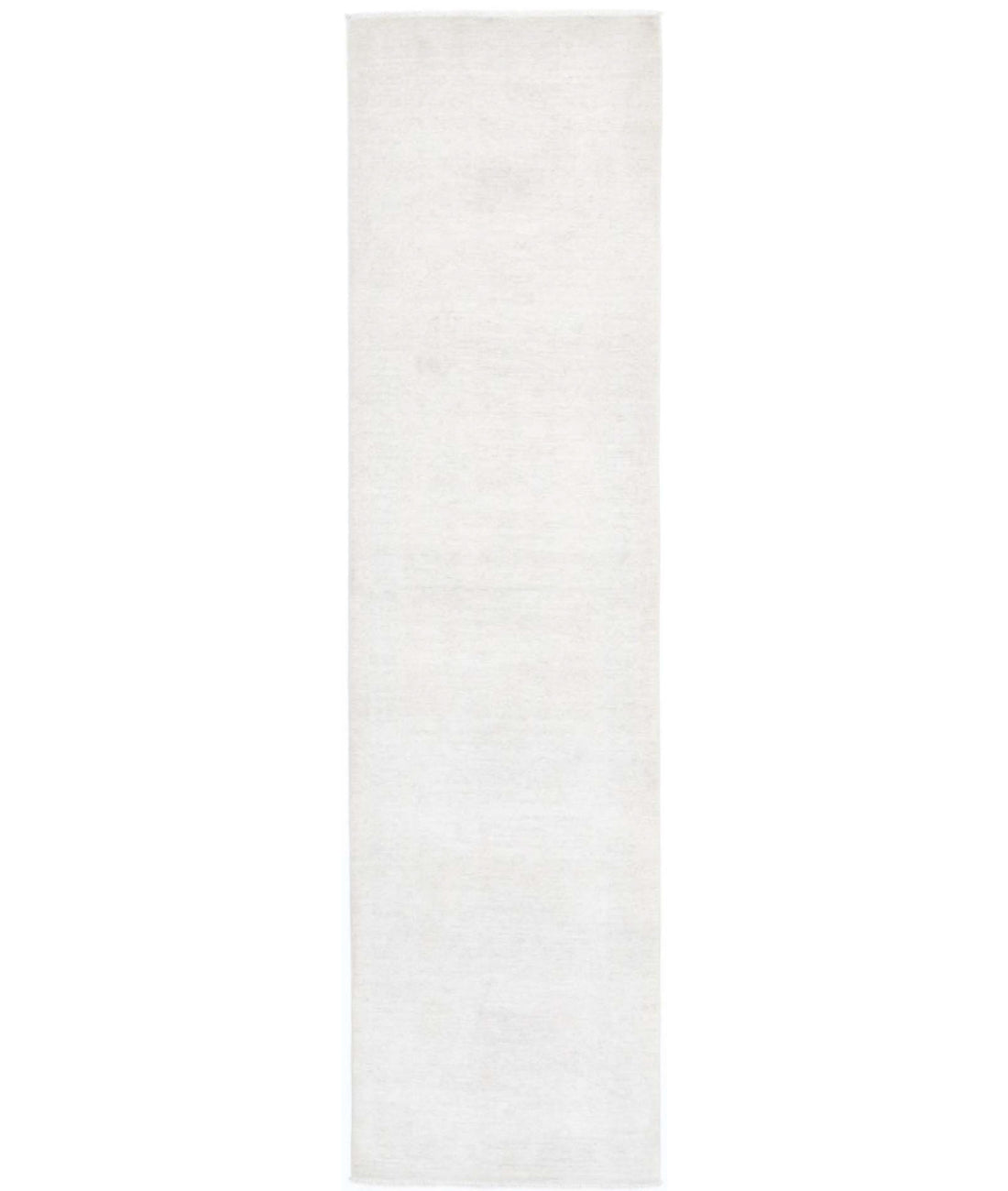 Serenity 2'5'' X 10'1'' Hand-Knotted Wool Rug 2'5'' x 10'1'' (73 X 303) / Ivory / Ivory